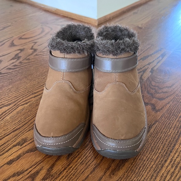 Orthofeet Siena Suede Leather Ankle Boots Brown Size 9.5 B Medium NEW - Picture 13 of 15